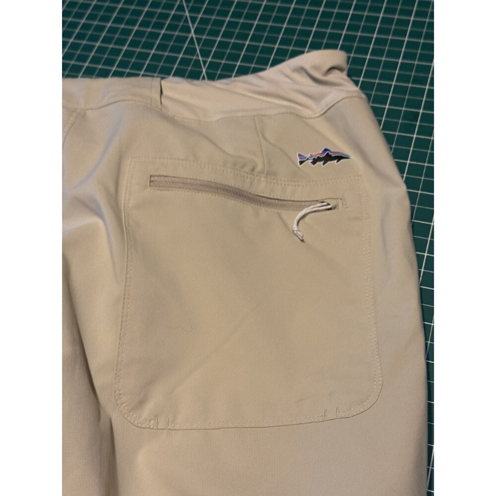 Patagonia Womens Beige Recycled Polyester Jogger Pants Size L - Picture 8 of 12